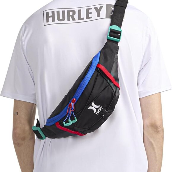 Versatile Black Men's Utility Crossbody Bag with Efficient Storage Solutions - Picture 4 of 5